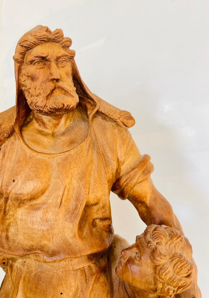 Guillaume Tell En Bois Sculpté -photo-1